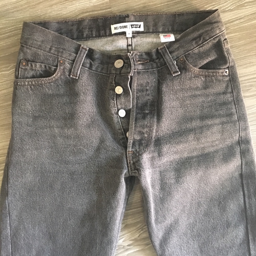 Redone grey/ black skinny jeans